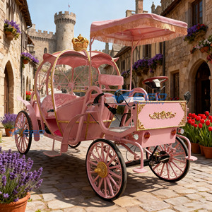 Poupée Princesse Cendrillon avec Carrosse Citrouille Rose, Meilleure Vente, Jouet Princesse Taille Réelle, Carrosse Citrouille à Vendre - Product Image 4