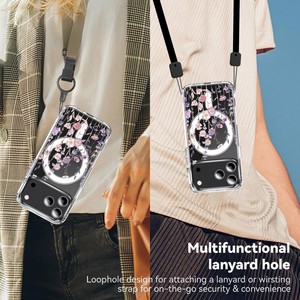 เคสโทรศัพท์ใสพิมพ์ลายดอกไม้ UV คุณภาพสูง Senyork พร้อมแม่เหล็ก สำหรับ iPhone 17 pro max 16 15 14 13 12pro - Product Image 6