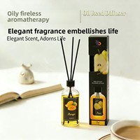 Aceite Esencial Aromático sin Fuego con Aroma a Frutas de Verano, para Uso en Interiores y Dormitorios, Aire Fresco, Duración de 60-90 Días, Botella Negra