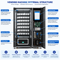 Distributeur automatique à écran tactile, machine de vente intelligente pour magasin sans personnel, centre commercial, bureau, école, hôpital