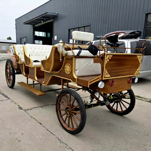 Vente en gros usine : Chariot de tourisme électrique sans chevaux, style calèche royale, avec batterie 60V 80A et roues robustes, pour parcs et complexes hôteliers - Product Image 1