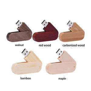 Оптовая продажа, деревянный поворотный 2,0, 4 ГБ, 8 ГБ, 16 ГБ, USB флэш-накопитель с пользовательским логотипом, 3,0 32 ГБ, 128 ГБ, флешка для рекламных подарков, 64 ГБ - Product Image 2