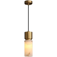Luminaire suspendu en albâtre espagnol, style moderne minimaliste et luxueux, lampe pour villa, chambre à coucher, comptoir de bar et salle à manger