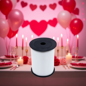 Party Love White Ribbon 500m Round Decorative <b>Balloon</b> For Valentine'S Day - Product Image 2
