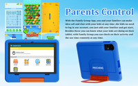 Nouvelle tablette pour enfants 10,1 pouces, écran capacitif, 8 Go (4+4 étendus) de RAM, 32 Go de disque dur, Wi-Fi 5.0 5G, GPS, Android 15.0