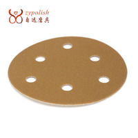 Meulage de ponçage 6 pouces disque de papier abrasif papier abrasif automobile Velcro 180 mm