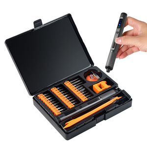 Portable Electric <b>Screwdriver</b> <b>Set</b> With Rechargeable Battery LED Light <b>Precision</b> Bits For Electronics Repair - Product Image 1