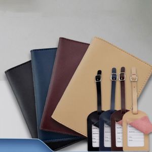 Genuine Leather High Quality <b>Passport</b> Bag Card Holder Travel <b>Wallet</b> Credit Card <b>Wallet</b> Card <b>Passport</b> Cover& Luggage Tag - Product Image 2