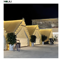 Carpa Gazebo Comercial Tipo A, Estructura de Acero y Madera Resistente, Carpa de Lona de Lujo para Eventos, para Restaurantes y Bares al Aire Libre