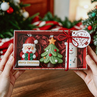 Bougie parfumée artisanale en cire de soja, forme créative de sapin de Noël et de cerf, décoration d'intérieur, bougie aromathérapeutique pour Thanksgiving, cadeau