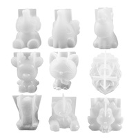 Moules en silicone 3D sur le thème des animaux et de la nature, 18 cm, pour résine, plâtre, slime, artisanat et décorations DIY, pour les 14 ans et plus