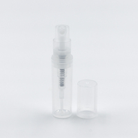 Vaporisateur fin 2 ml, mini flacon pompe en plastique, parfum de poche, portable, anti-fuite, réutilisable, emballage de parfum écologique