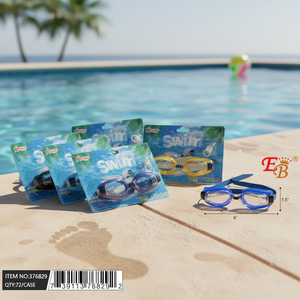 Gafas de natación grandes de 6 \ "con junta de silicona antivaho de protección UV para lentes de PC DE BUCEO infantil - Product Image 3