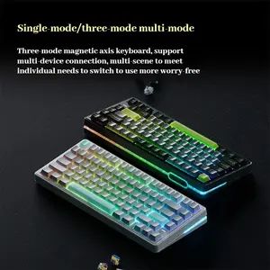 Teclado Mecánico VGN Neon 75, Tamaño 75%, Tri-Modo, para Deportes Electrónicos, Intercambiable en Caliente, 8000mAh, Interruptor Magnético, Personalizable, Accesorio para PC, Regalos - Product Image 5