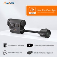 Caméra d'action RunCam pour casque, 1080P 60FPS WiFi 6.0, caméra tactique de chasse, batterie longue durée 3500mAh 8H, caméscope moto OEM