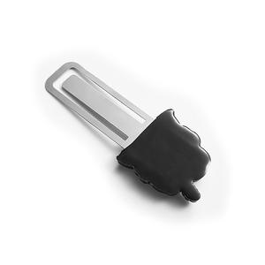 Marcapáginas <span class=keywords><strong>de</strong></span> Metal Moderno con Diseño Floral en <span class=keywords><strong>Relieve</strong></span>, Plateado, Imitación Antigua, Grabado, Esmaltado, Personalizado - Product Image 6