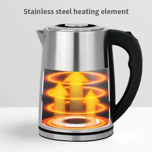 Kettle Home Appliance Stainless Steel 1.8L Cordless Electric Water Kettle With Led Light