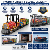 Train électrique pour enfants avec moteur 1200W, 16 places, grande capacité, conduite fluide pour les enfants dans les centres commerciaux et les parcs d'attractions