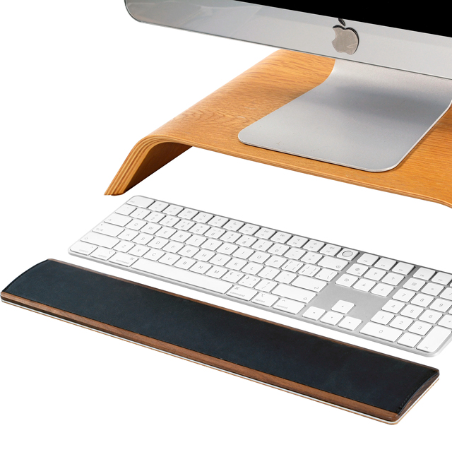 SAMDI Leather Computer Keyboard Wrist Rest with Gaming Support for Office Use-Factory Wholesale