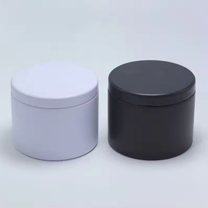 Factory Custom 2oz 4oz 6oz 8oz 10oz 16oz Round Metal Candle <b>Tins</b> Lids Matte Finish Silk Screen Printed Hot Stamped Custom Logo - Product Image 1
