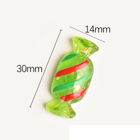 Noël Sequin Bonbons Résine Charme Mini Figurine pour DIY Fabrication de Bijoux Épingle À Cheveux Téléphone Cas Décoration Accessoires