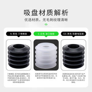 Ventosa Manual de Vacío en Forma de Arco ZP2-02/04/05/06/40/46ZJS/N, Multicapa para Recolección de Huevos - Product Image 5