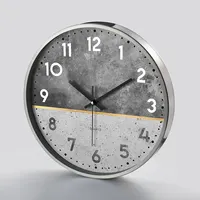 2021 קידום מתכת מסגרת נחמד קיר שעון שעון עם איכות טובה