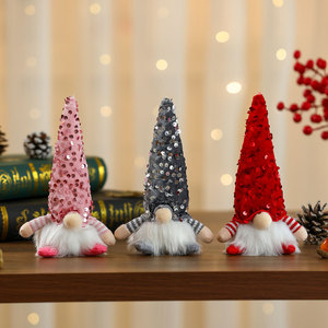 New <b>sequined</b> <b>top</b> hat light-up faceless doll - Valentine's Day/Christmas decoration/gift - Product Image 4