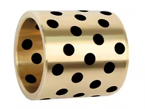 Đúc ống lót bằng đồng tự bôi trơn than chì chứa đầy chất bôi trơn rắn với tay áo bằng đồng/đồng và phích cắm than chì - Product Image 3