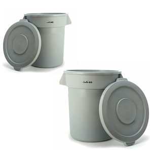 Thùng tròn lớn Thùng nhựa dày có Nắp vệ sinh Thùng rác tròn có thể lưu trữ Thùng 76L đa năng có nắp - Product Image 4