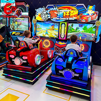 Machine de jeu de course pour enfants, écran HD 42 pouces, plateforme vibrante pour deux joueurs, certifiée CE, prix de gros pour les salles d'arcade
