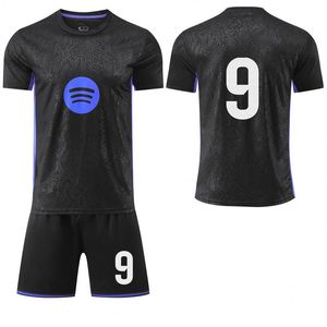 Uniformes de Fútbol de Verano, Manga Corta, Nueva Temporada 25/26, Barcelona Black Mamba, Transpirables, Poliéster/Nailon, Secado Rápido, Cuello Redondo - Product Image 2