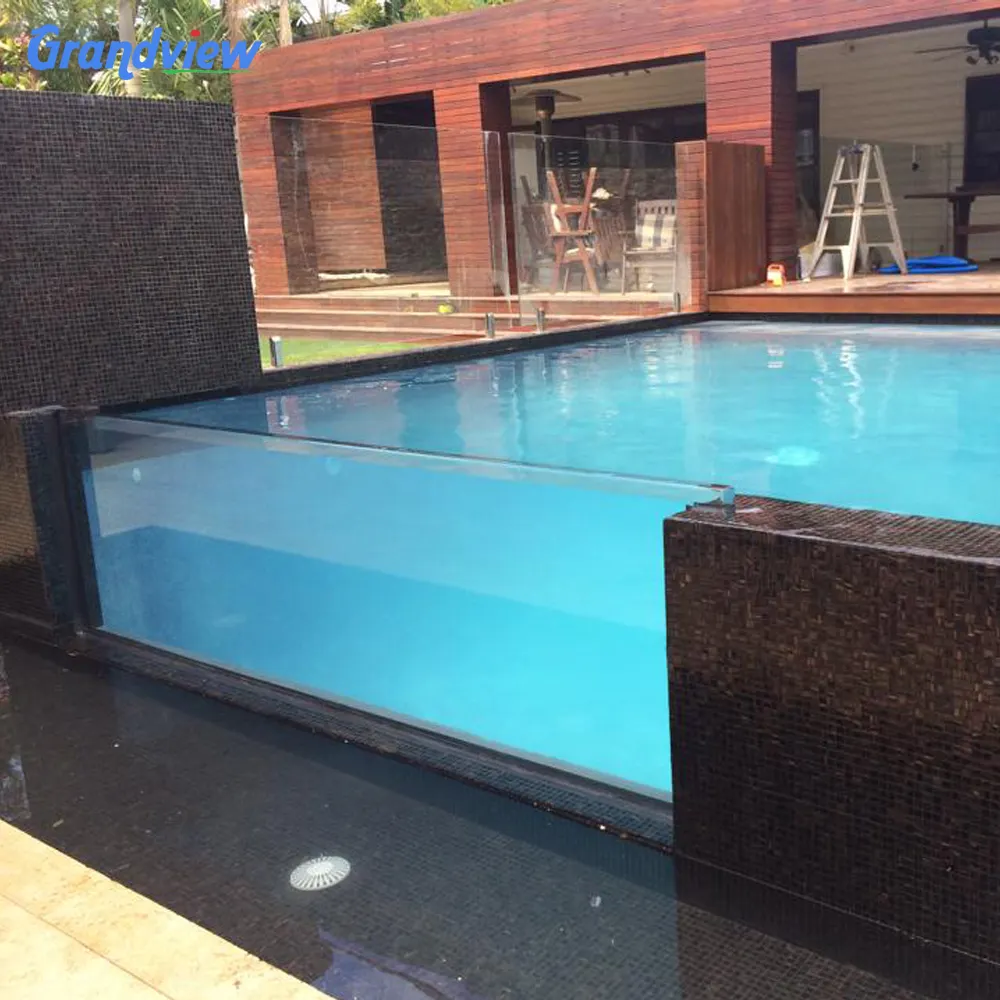 Sử dụng ngoài trời 100mm dày Acrylic hồ bơi thủy tinh tấm Acrylic cho cửa sổ hồ bơi