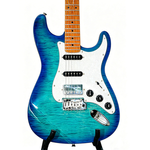 Guitare électrique Surpass Music High Gloss 39 pouces ST, corps en aulne, 6 cordes, style <span class=keywords><strong>Strat</strong></span> - Product Image 2