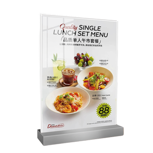 Estante de exhibición de menú de escritorio, restaurante, cancelación, tarjeta de menú, <span class=keywords><strong>precio</strong></span>, folleto, póster, estante, accesorios para bebidas - Product Image 3