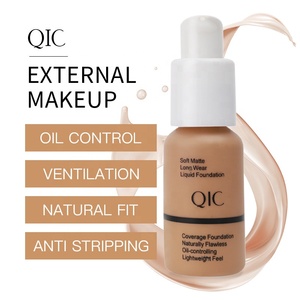 QIC Color Concealer Foundation Éclaircissant Hydratant Longue Tenue Contrôle du Sébum Teint Blé Bronze Maquillage Scène <span class=keywords><strong>BB</strong></span> Crème 30ml Tout-en-un - Product Image 2
