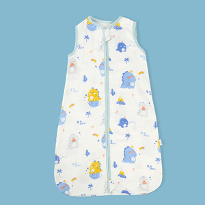 Sacco a pelo per bambini in morbida mussola sacco a pelo estivo in cotone organico sacco a pelo per bambini in mussola OEM traspirante bambù all'ingrosso - Product Image 2