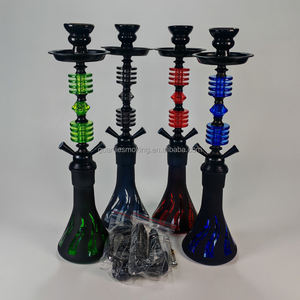 2管52厘米中型阿拉伯廉价水烟铁制金属婴儿水烟水烟管 - Product Image 3