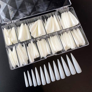 TSZS 360 pièces/boîte – Capsules d'<span class=keywords><strong>ongles</strong></span> naturels Stiletto XXL à couverture complète, pointues, pour extension d'<span class=keywords><strong>ongles</strong></span> en salon - Product Image 3