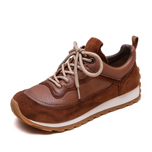 Zapatos deportivos casuales de suela gruesa, estilo retro, cómodos, estilo universitario, para mujer. - Product Image 1