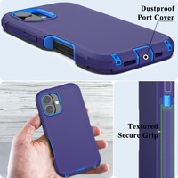 Coques de protection intégrale Grade Armor pour iPhone 17 Air 16E 16 15 14 13 12 Pro Max – Robustes, antichoc et anti-poussière