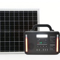 Générateur solaire portable 300W avec panneaux solaires, station d'alimentation portable pour le camping en plein air