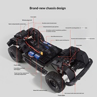 Voiture RC Traction Hobby 1/8 Bronco Raptor Brushless avec contrôleur Hobbbywing Flysky, 4 roues motrices, tout-terrain, électrique, jouet de qualité professionnelle pour adultes