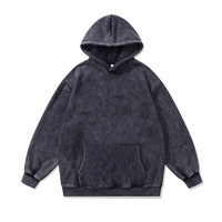 CrazyMaker 2025 nouveaux hommes de haute qualité personnalisé pur coton lavé décoloration à capuche brodé DTG motif mode à capuche
