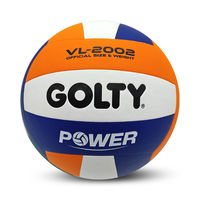 GOLTY VL-2002 Größe 5 Gewicht 260-280G und Umfang 650-670MM mit OEM-Anpassung Strand-PU-Leder Laminierter Volleyball