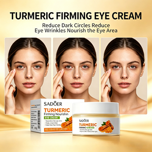 Crème Contour des Yeux au Curcuma Sadoor 20g Anti-Rides et Anti-Cernes, Effet Raffermissant, Marque Privée Personnalisée, Vente en Gros, Pour Tous Types de Peau - Product Image 1