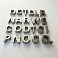 Letrero Decorativo 3D con Logotipo de Empresa, Letras Metálicas Doradas, Decoración de Pared para Recepción, Vestíbulo, Oficina, Letrero Publicitario para Negocios