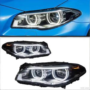 Gruppo Fari a <span class=keywords><strong>LED</strong></span> con Proiettore e Luci Diurne Angel Eyes per <span class=keywords><strong>BMW</strong></span> Serie 5 <span class=keywords><strong>F10</strong></span>, 12V 55W - Product Image 2