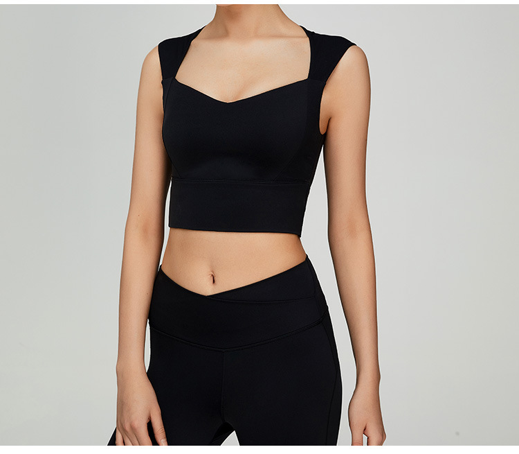 Women Yoga Set Beautiful Back Bra Tight Top Vest Flared Pants High Waist Legging Hip Lifting Sports Suit Eco-friendly Yoga Sets