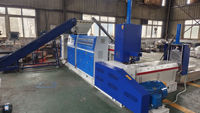 Machine de granulation de film plastique à double étage refroidie par eau de grande capacité